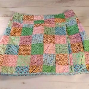 Vineyard Vines patchwork wrap skirt
